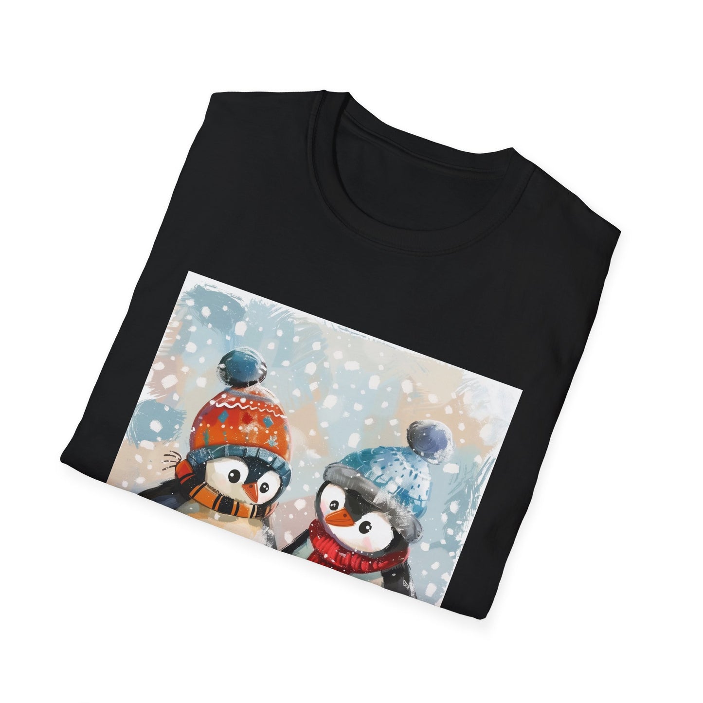 Waddle in Style: Penguins with Winter Flair