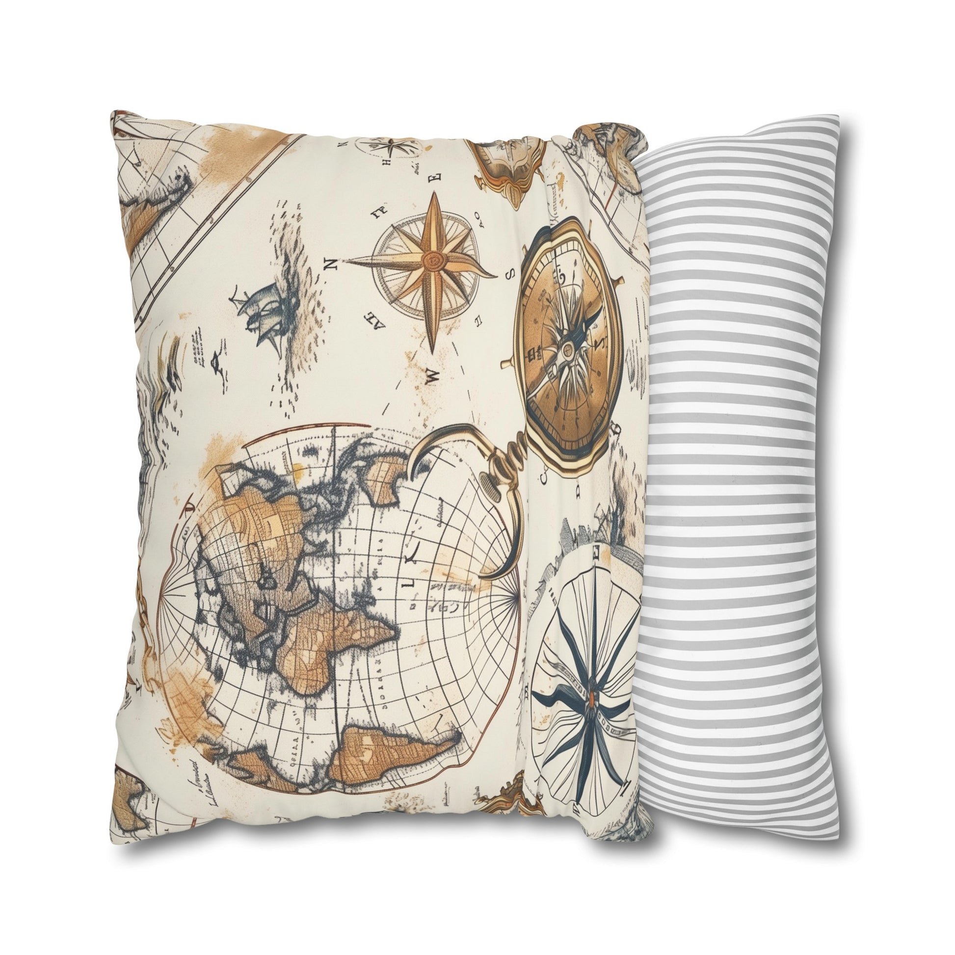 "Vintage Maps Pillowcase - Transform your bedroom with antique map design"