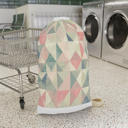 Pastel Geometric Laundry Bag for Stylish and Organized Laundry Storage