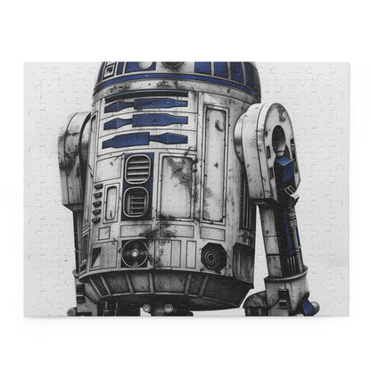 "Officially licensed R2-D2 Star Wars jigsaw puzzle with stunning artwork, a must-have for fans of the iconic franchise"