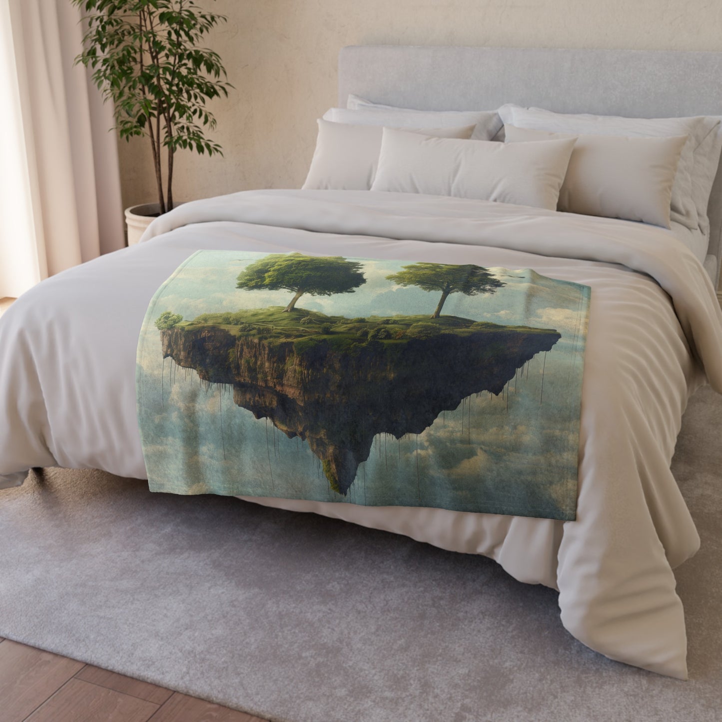 where art and imagination collide in a stunning display of creativity. Let the soothing colors and dream-like imagery transport you to a realm of inner reflection and inspiration. Made from soft and cozy materials