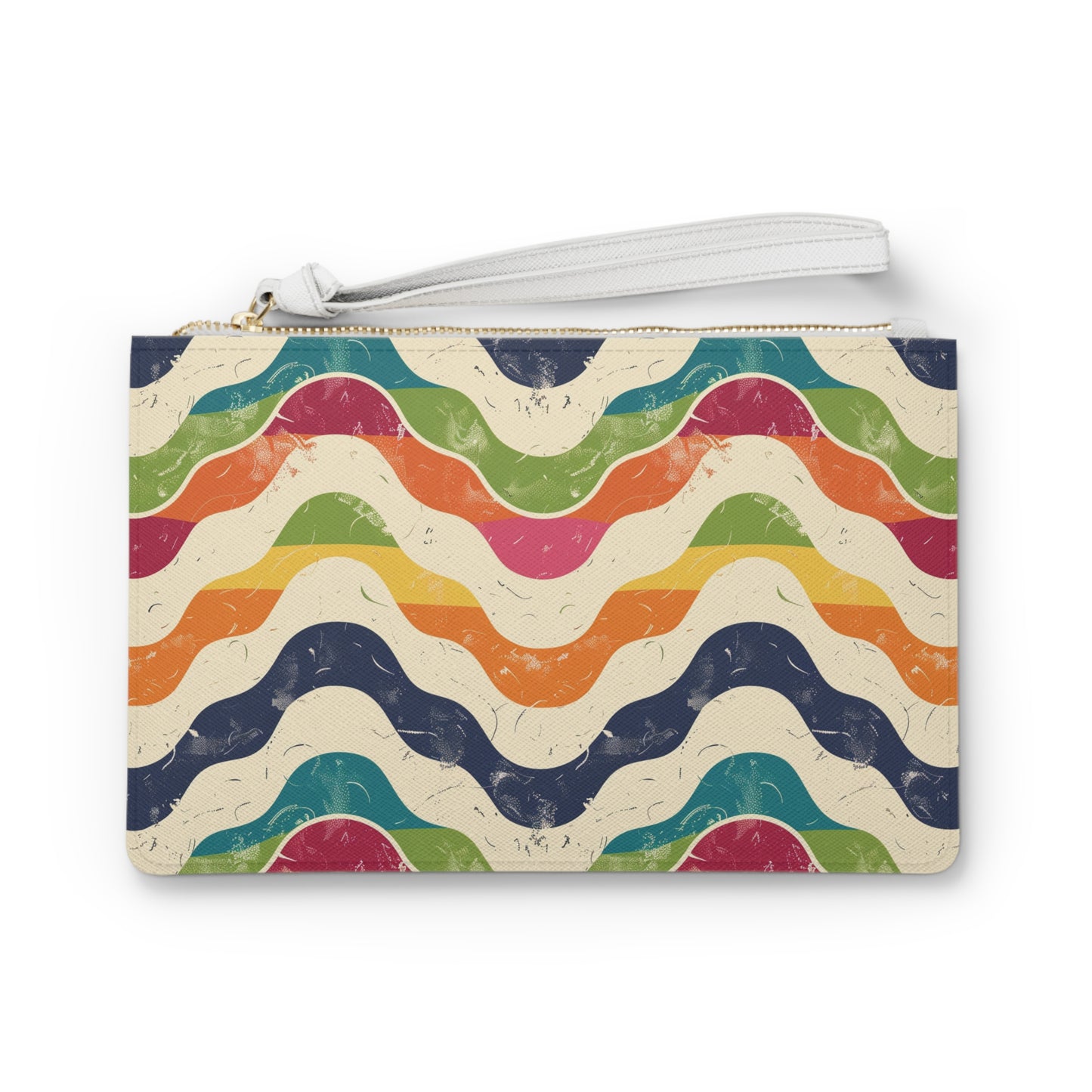 Retro Waves Clutch Bag | Clutch Bags | Accessories, All Over Print, AOP, Assembled in the USA, Assembled in USA, Bags, Made in the USA, Made in USA, Vegan | Prints with Passion