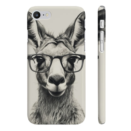 Hipster Roo:Cool Kangaroo Phone Case