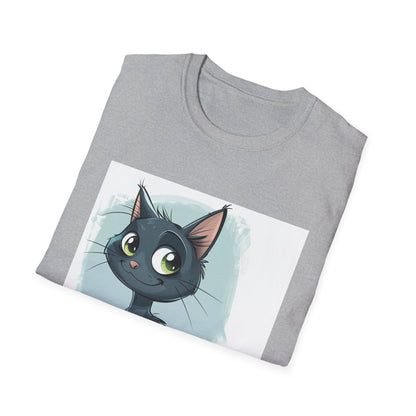 Meowgical Moments: Adorable Cartoon Cat T-Shirt