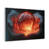 Orb of Memories Glowing in Hands — Canvas Wall Art — Side Profile & Stretched Corner Detail