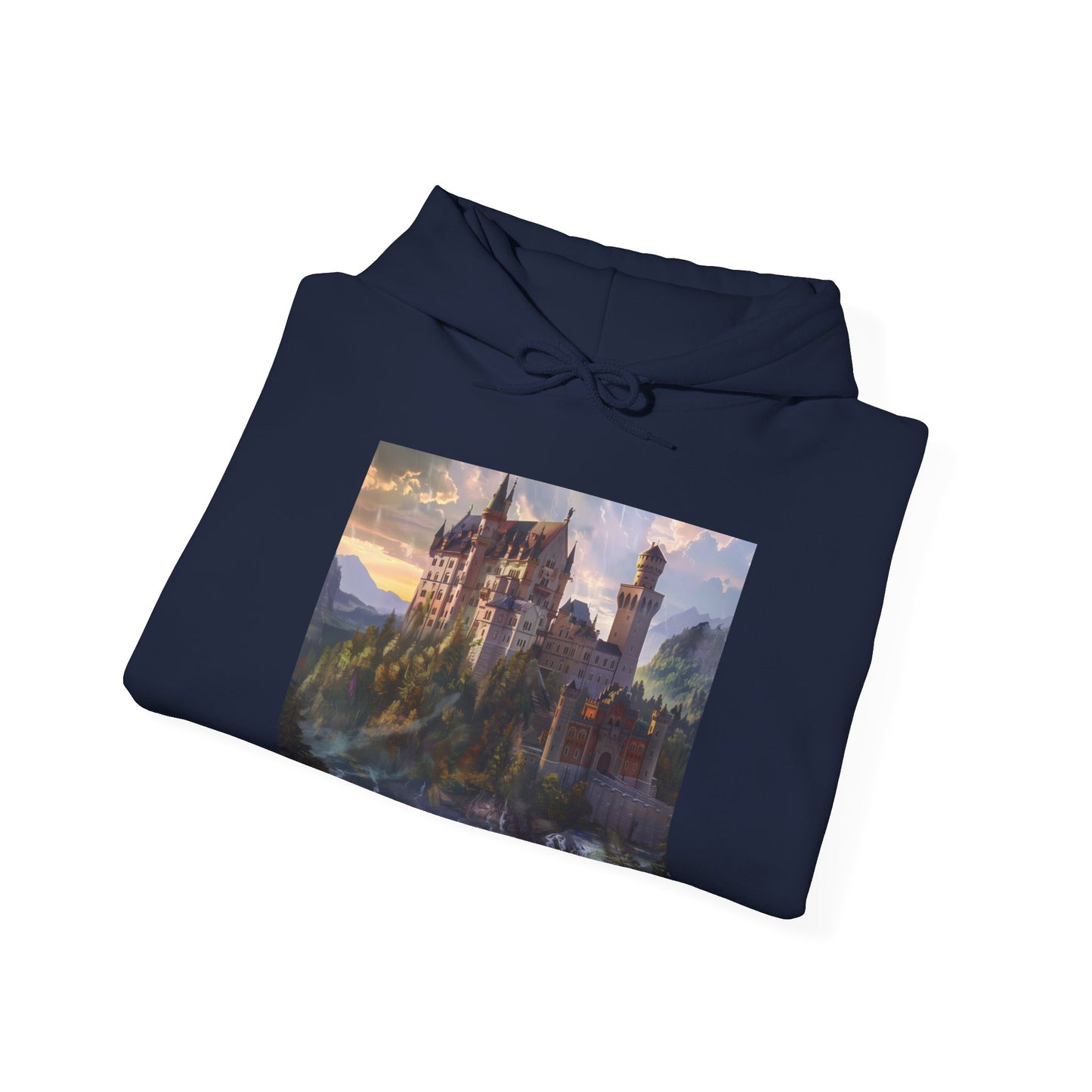 Towering Dreams: Mystical Castle Fantasy Hoodie