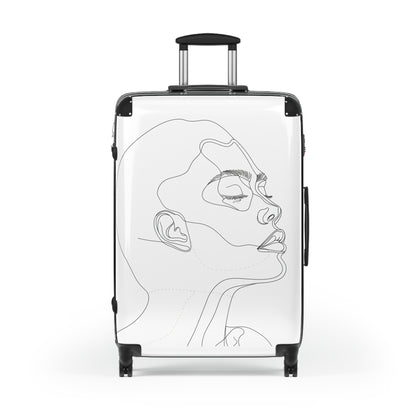 Chic Minimalist Face Suitcase Collection | Bags | Accessories, Bags, Travel, Travel Accessories | Prints with Passion