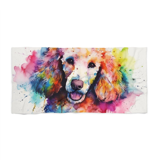 this towel will keep you dry and cozy while showcasing your love for your furry friend. Treat yourself and your poodle to the ultimate beach accessory.