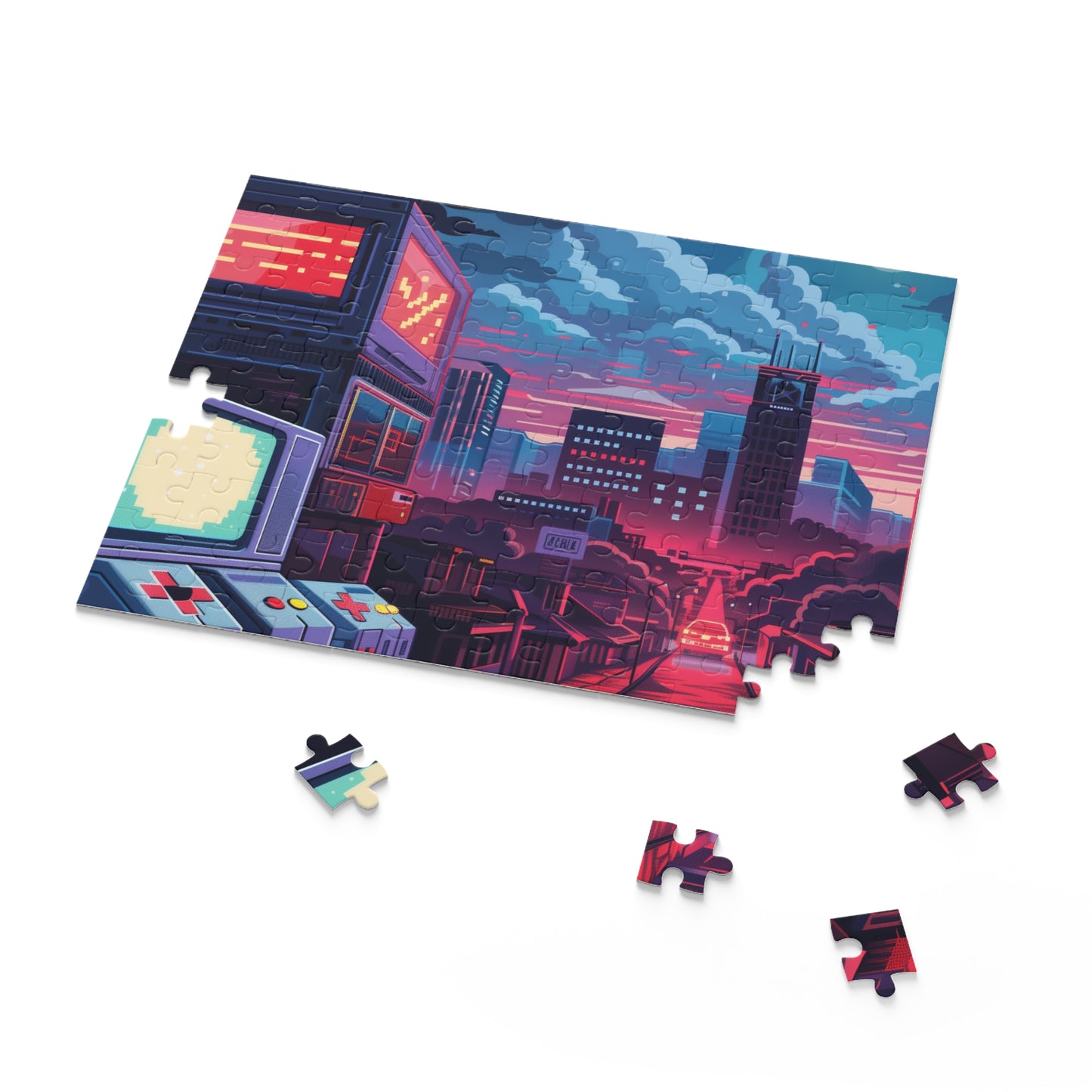 "80s Pixel Game Puzzle - Piece Together Nostalgic Video Game Memories"