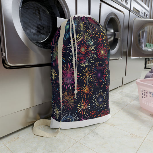 Festive Fireworks Laundry Bag | Home Decor | Accessories, All Over Print, AOP, Bags, Laundry, Sublimation | Prints with Passion