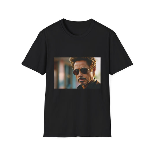 😎 Stark Industries: A Watercolor Tapestry of Genius, Confidence, and Style | T-Shirt | accessories, fashion, robert downey jr, style, sunglasses | Prints with Passion