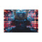 Samurai Helmet over Digital Grid — Canvas Wall Art — Front Gallery-Wrapped Canvas View