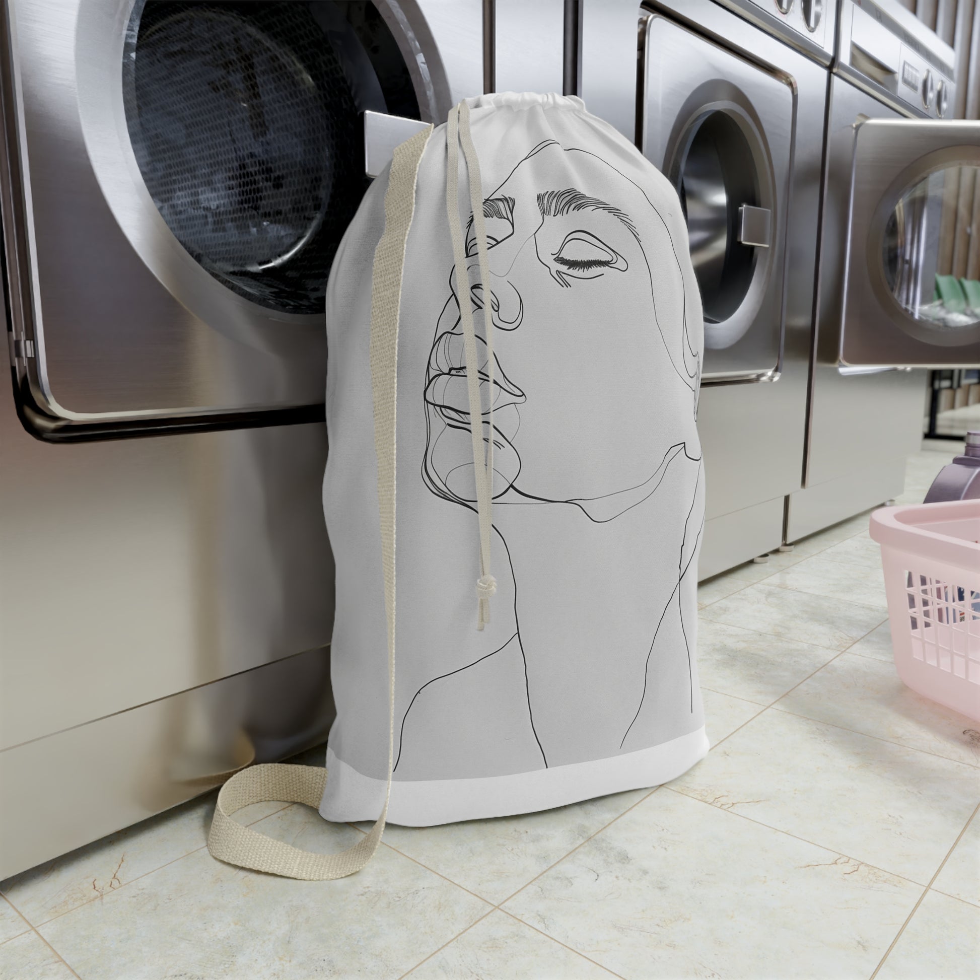 Chic Face Laundry Bag | Home Decor | Accessories, All Over Print, AOP, Bags, Laundry, Sublimation | Prints with Passion