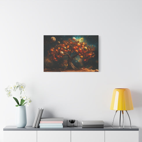 Tree with Planets Growing as Fruit (Edition II) — Canvas Wall Art — Product Detail View 7