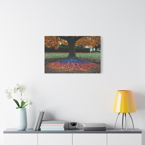 Binary Tree with Rainbow Roots (Edition II) — Canvas Wall Art — Product Detail View 7