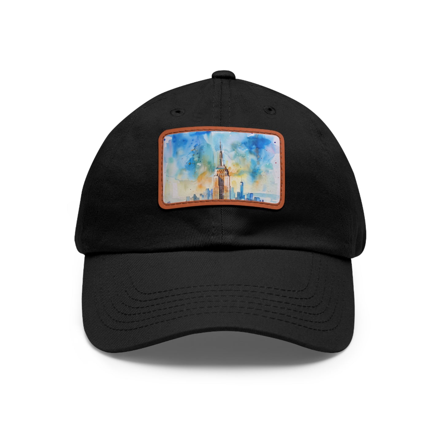 Empire State Skyline Watercolor Cap