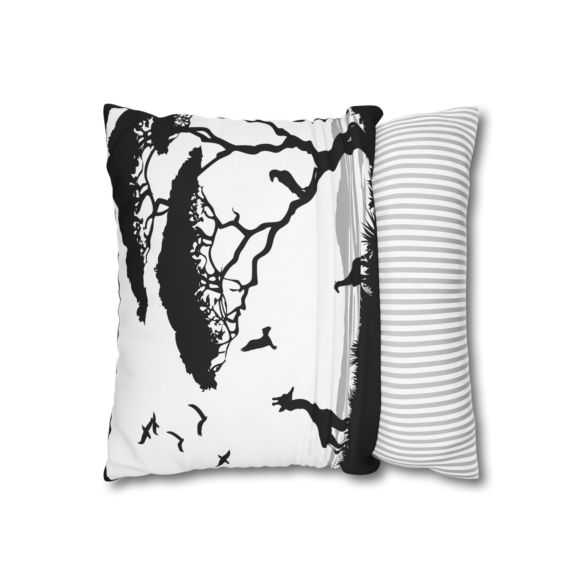 "Wildlife Silhouette Dreams Pillowcase - High-quality, comfortable, and stylish design perfect for all seasons. Makes a great gift! Shop now!"