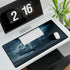 Storm Cloud Shaped Like a Wolf — XL & XXL Desk Mat — 3mm Non-Slip Natural Rubber Base Detail