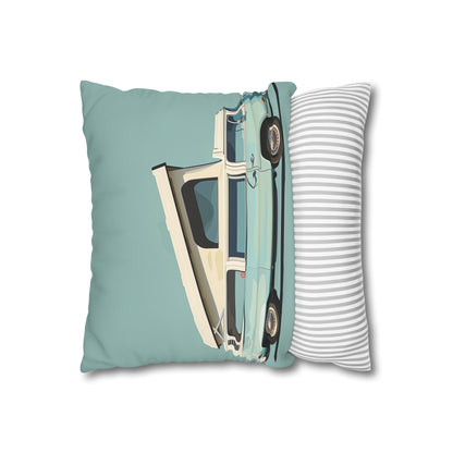 Retro Adventure Mobile Camper Van Pillowcase - High-Quality, Stylish, and Perfect for All Seasons