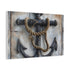 Nautical Anchor — Canvas Wall Art — Side Profile & Stretched Corner Detail