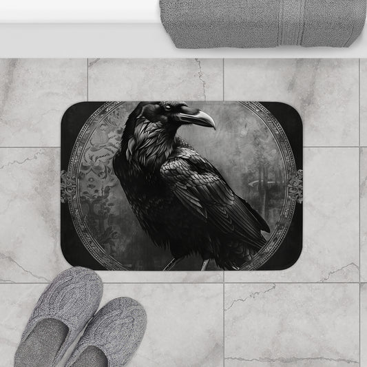 Gothic Raven Bath Mat | Bath Mats | Bath, Bathroom, Home & Living, Indoor, Sublimation | Prints with Passion