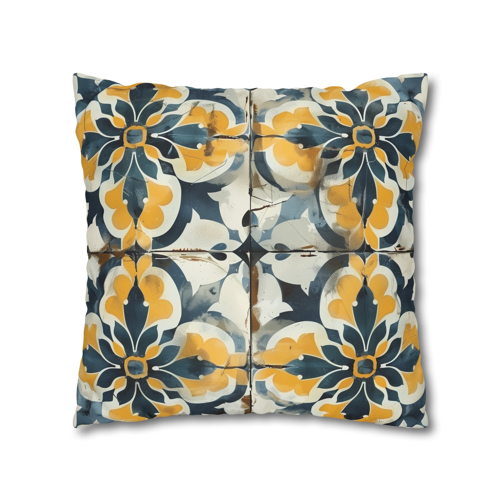 "Artisan Tiles Pillow Case - Elegant seamless pattern for sophisticated bedding ensemble"