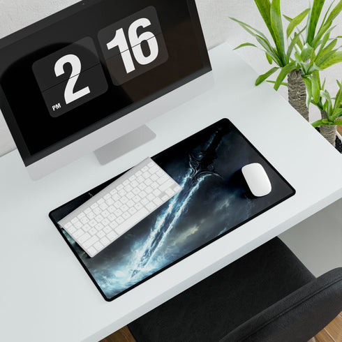 Thunderstorm Forged Mythic Blade Gaming XXL Extended Desk Mat - View 7 | Prints With Passion