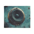 Music Floating from Cracked Speaker Plan Plush Fleece Throw Blanket