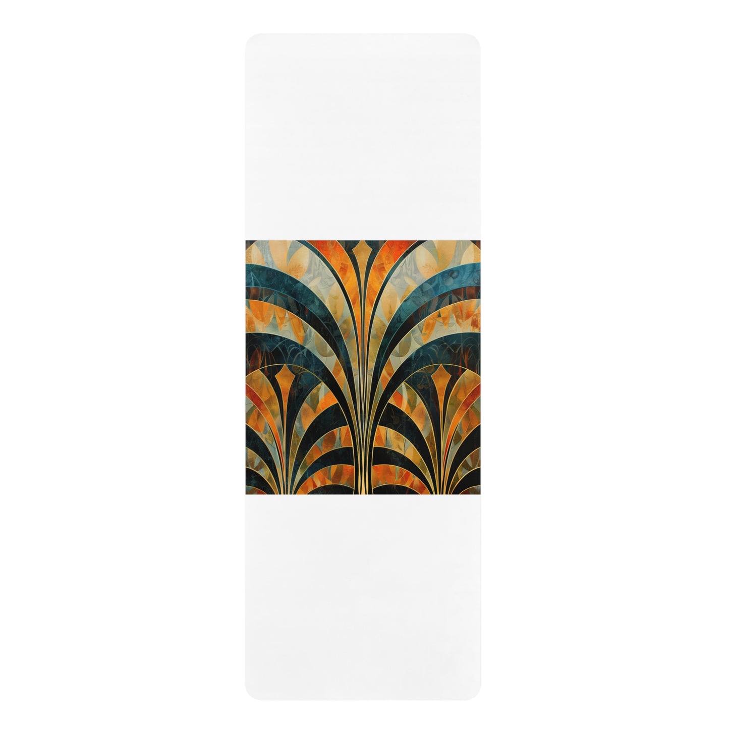 Abstract Deco Rubber Yoga Mat