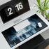 Crowd of Ghosts Walking Through a City — XL & XXL Desk Mat — 3mm Non-Slip Natural Rubber Base Detail