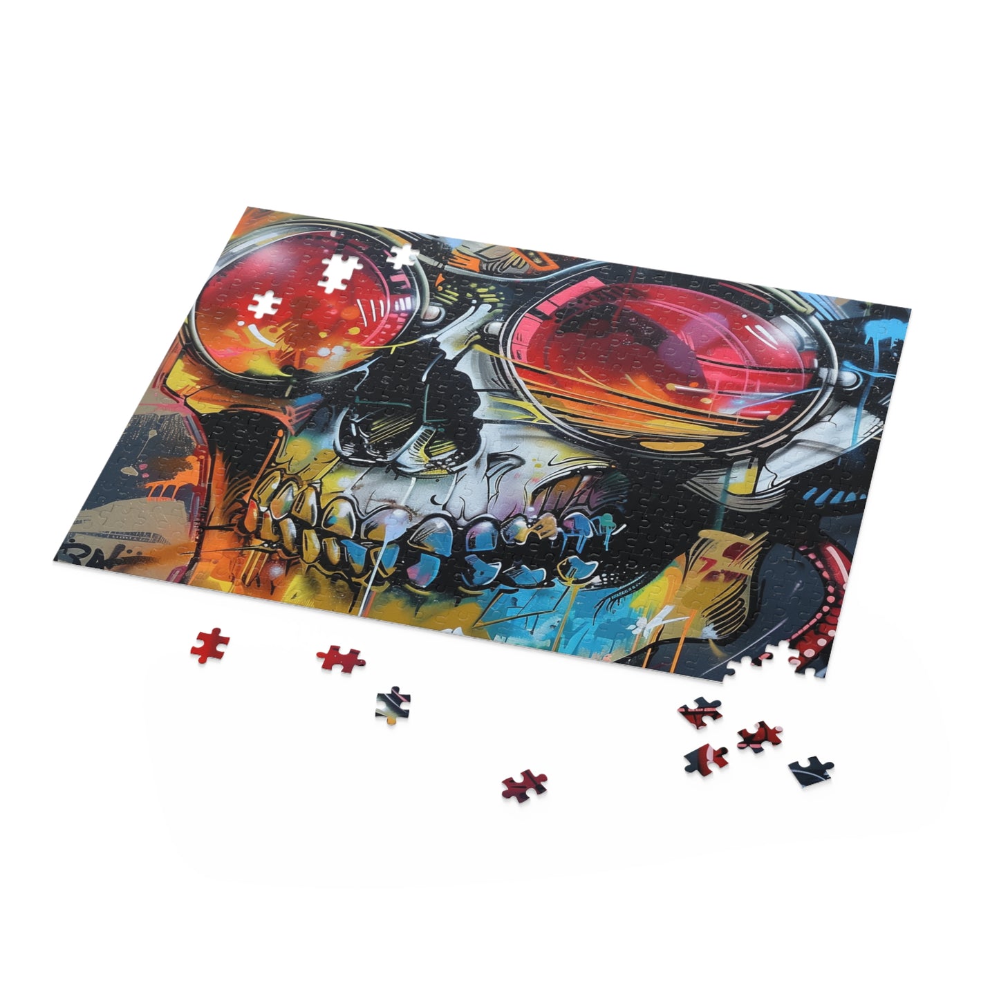 Colorful and vibrant graffiti street art puzzle with intricate details for art lovers and enthusiasts