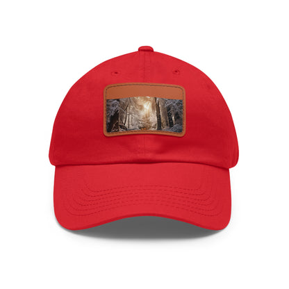 Frosty Pine Winter Baseball Cap