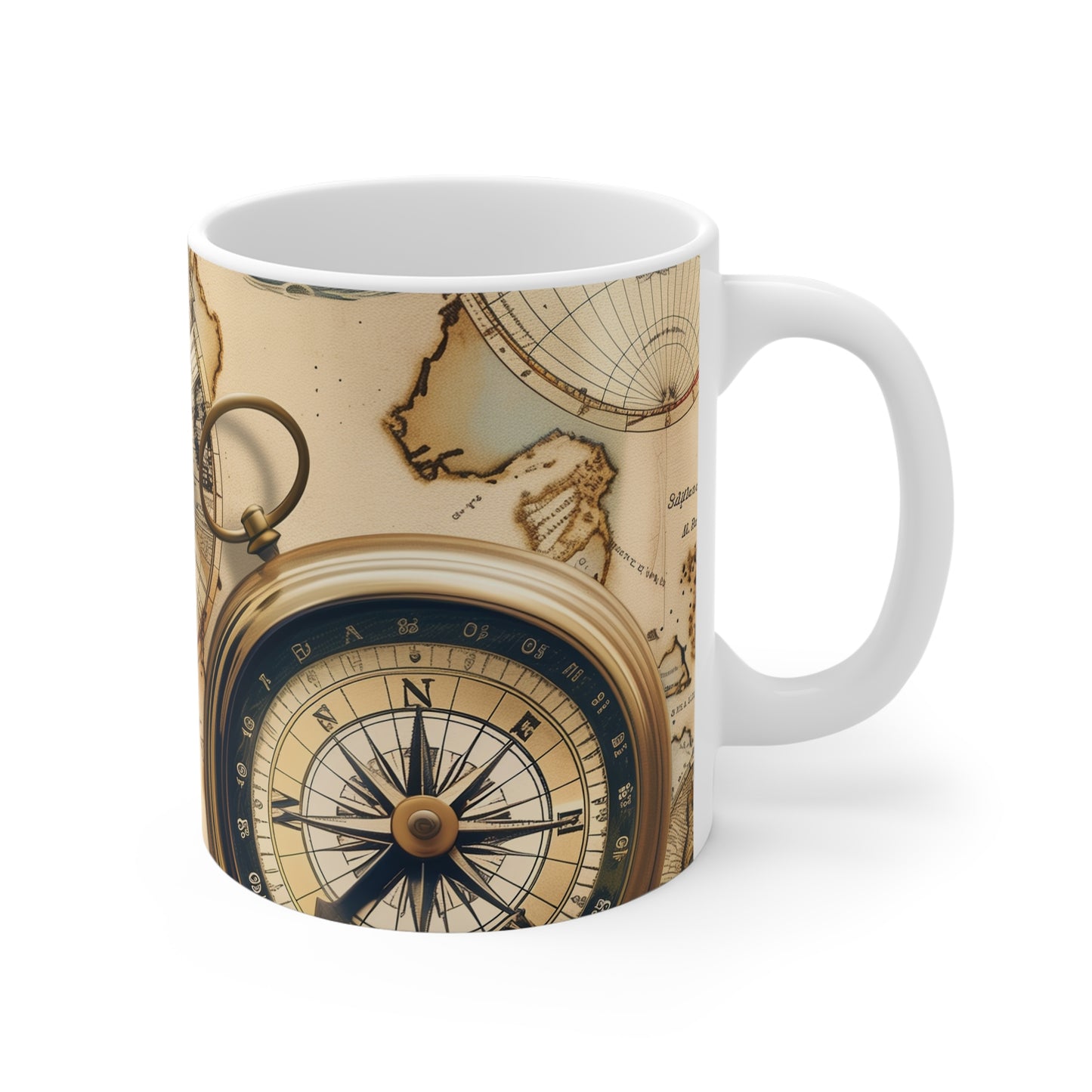 Traveler's Delight Vintage Maps Mug