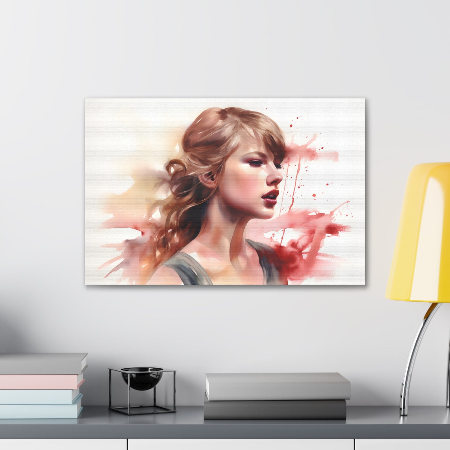 Taylor Swift Watercolor Canvas Print