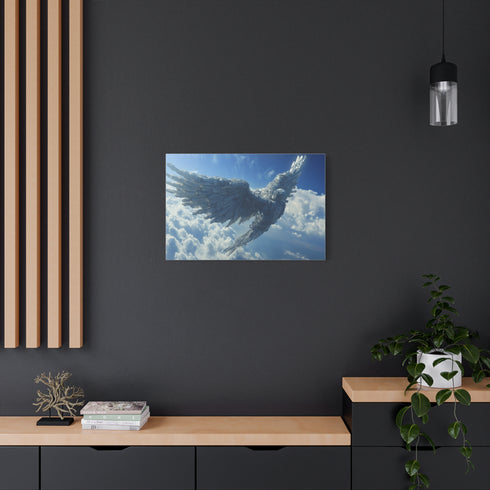 Satellite Shaped Like an Angel — Canvas Wall Art — Product Detail View 8