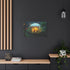 City Inside a Glowing Mushroom Cap Stretched Canvas Wall Art