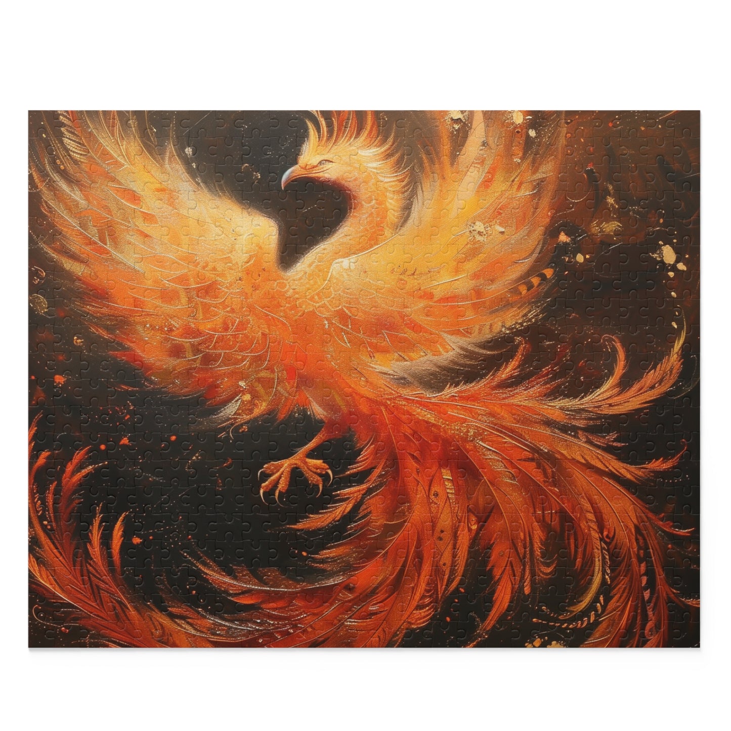 "Vibrant Phoenix Mythical Jigsaw Puzzle - Stunning colors and intricate details for a captivating challenge"