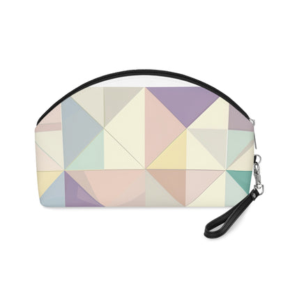 Pastel Geometrics Makeup Bag: Chic & Stylish Accessory