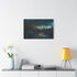 Abandoned Carnival at Night Stretched Canvas Wall Art