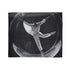 Ballet Dancer Spinning Through Gravity — Plush Fleece Throw Blanket — Draped Over Sofa & Bed Lifestyle View