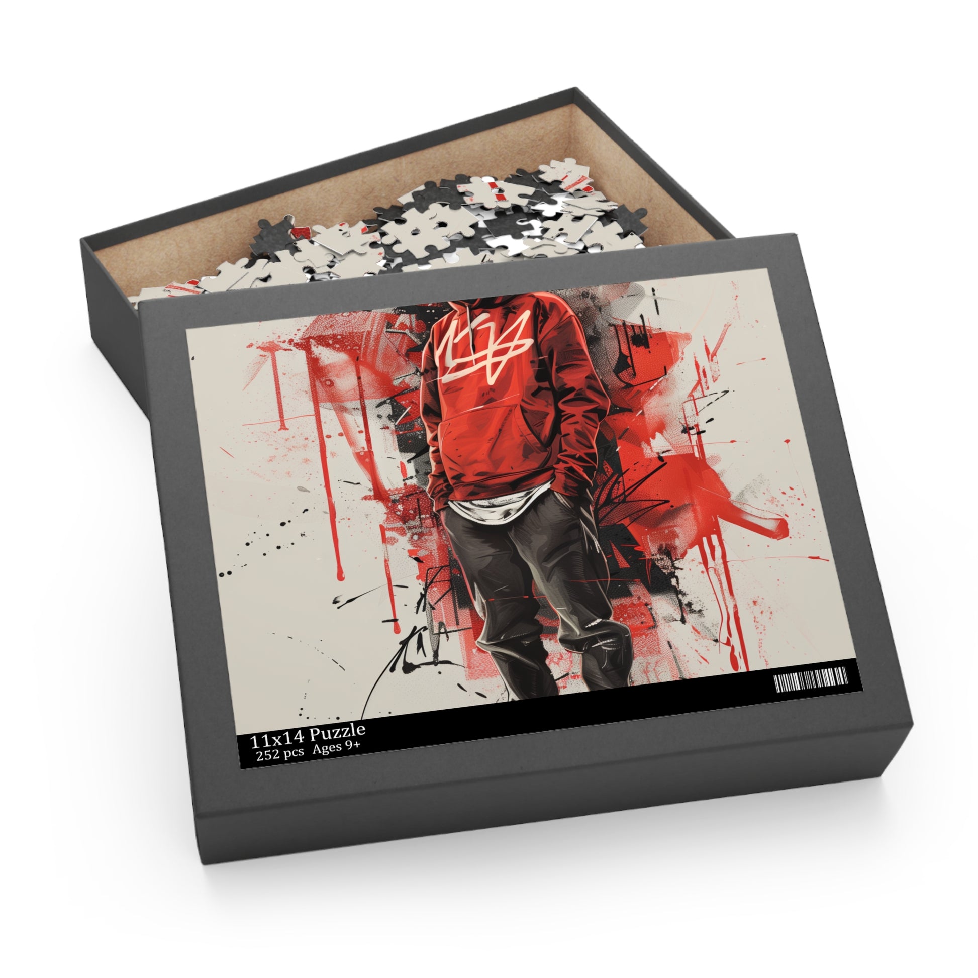 Vibrant urban typography jigsaw puzzle - perfect for contemporary art & fashion fans