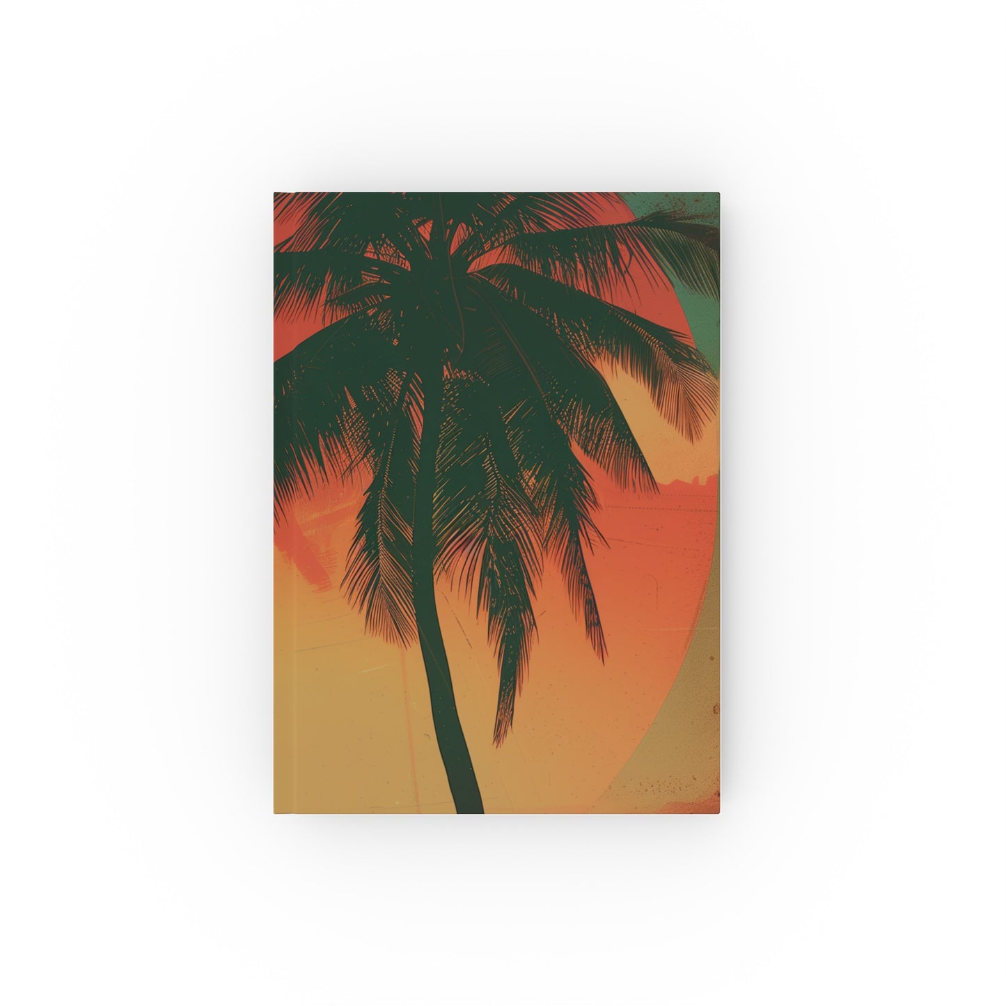 "Retro Beach Journal with Sunset Vibes | High-quality and stylish notebook for all seasons and memories"