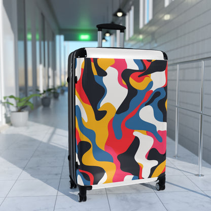 Bold Abstract Pattern Suitcase Set