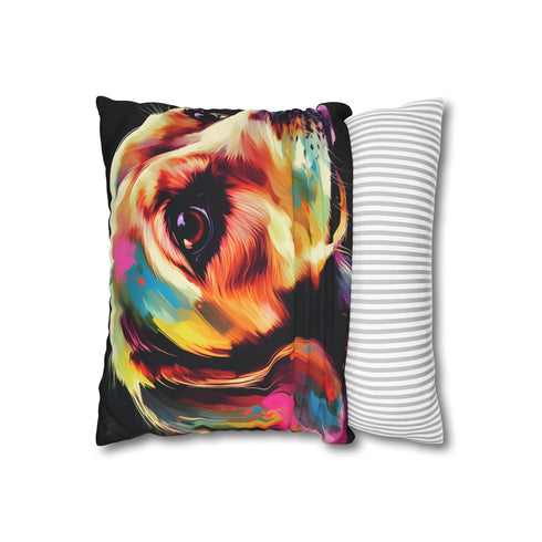 Cute Beagle (Edition II) — 40×40 Cushion Cover — Sofa & Living Room Lifestyle View