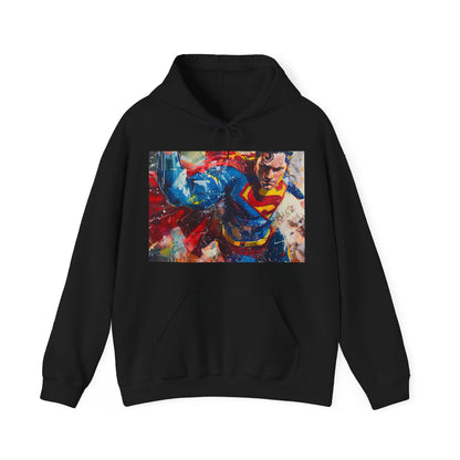 Metropolis Mural Superman Toys Hoodie | Hoodies | DTG, Hoodies, Men's Clothing, Regular fit, Unisex, Women's Clothing | Prints with Passion