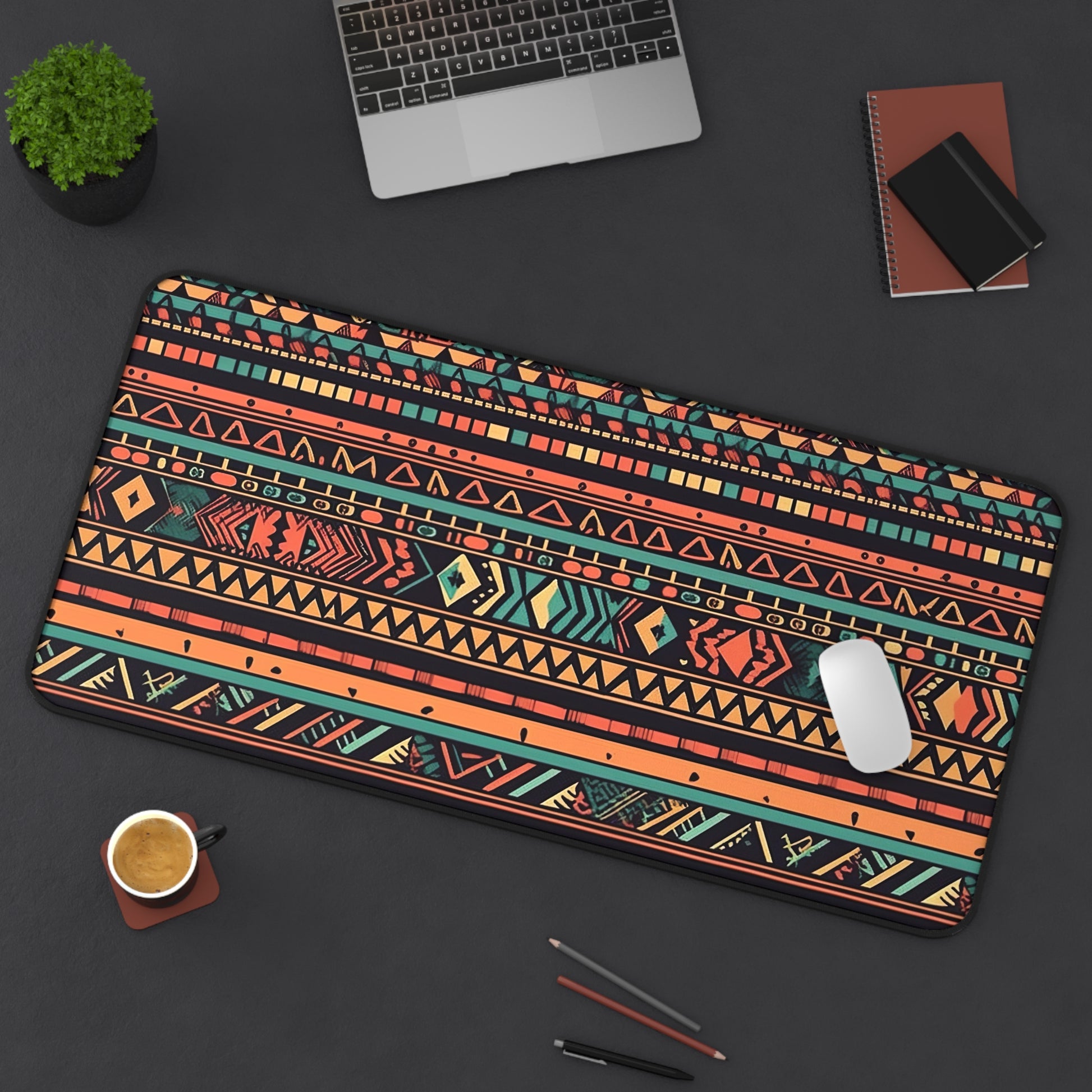 Aztec Chic Desk Mat | Desk Mat | Accessories, Back-to-School, Desk, Fall Bestsellers, Home & Living, Mouse pad, Mouse Pads, Mousepad, Seasonal Picks, Stationery, TikTok | Prints with Passion