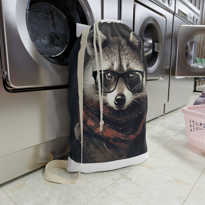 Raccoon Hipster Laundry Bag | Home Decor | Accessories, All Over Print, AOP, Bags, Laundry, Sublimation | Prints with Passion