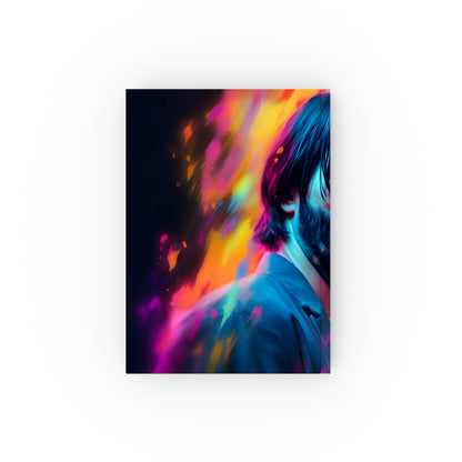 "Keanu in Neon Journal - Stylish & Versatile | Perfect Gift for Movie Lovers"