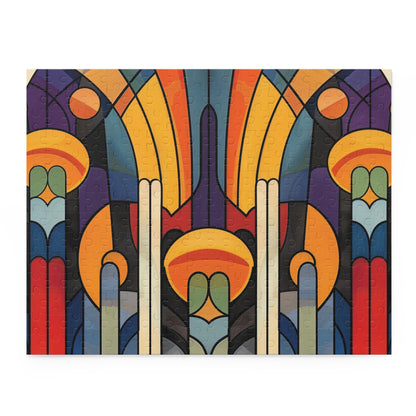 "Deco Abstract Puzzle Collection - Vibrant and intricate jigsaw puzzle with art deco patterns"