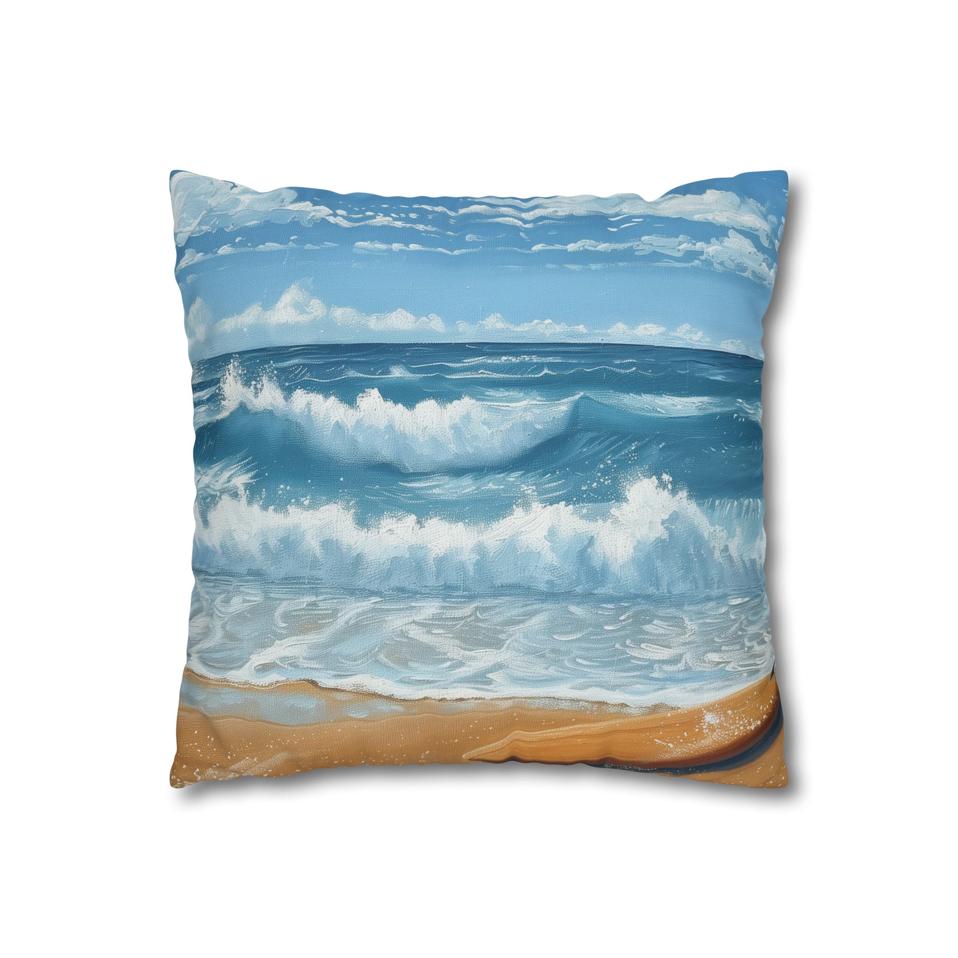 Surf's Up Pillowcase - Vibrant surfboard and wave design for ultimate relaxation in your bedroom. Perfect gift for any ocean lover!